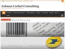 Tablet Screenshot of johanncorbel.fr